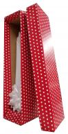 1 Bottle 750 mL Red Swiss Dot Gift Box #51 0