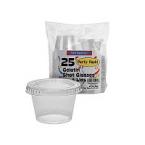 Party Essentials 2.5 Oz Jello Shot Cups W/ Lids 0