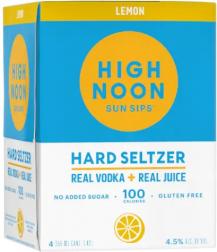 High Noon Sun Sips Hard Seltzer Lemon (4 pack 355ml cans) (4 pack 355ml cans)