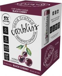 Carbliss Black Cherry Vodka Soda (4 pack 12oz cans) (4 pack 12oz cans)