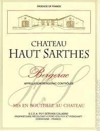 Chateau Haut Sarthes Bergerac Rouge 2014 (750ml) (750ml)