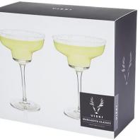 Viski Crystal Margarita Glasses 2pk