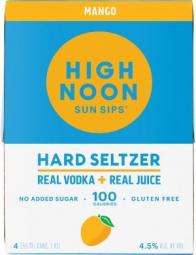 High Noon Sun Sips Hard Seltzer Mango (4 pack 355ml cans) (4 pack 355ml cans)