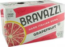 Bravazzi Grapefruit Hard Italian Soda (6 pack 12oz cans) (6 pack 12oz cans)