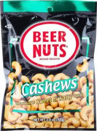 Beer Nuts Cashews 2 oz