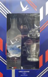 Grey Goose Vodka With Two Martini Glasses (1.75L) (1.75L)