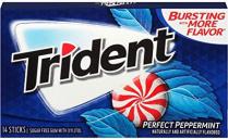 Trident White Original Peppermint Stick - Trident White Original Peppermint 14 Stick