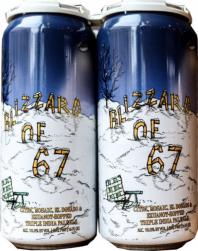 Hop Butcher For The World Brewing  Blizzard Of '67 Tiple Ipa Brewed With Honey (4 pack 16oz cans) (4 pack 16oz cans)