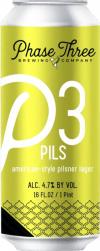 Phase Three Brewing P3 Czech Pils (4 pack 16oz cans) (4 pack 16oz cans)