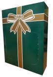 3 Bottle 750Ml Green Gift Box With Gold Bow 0